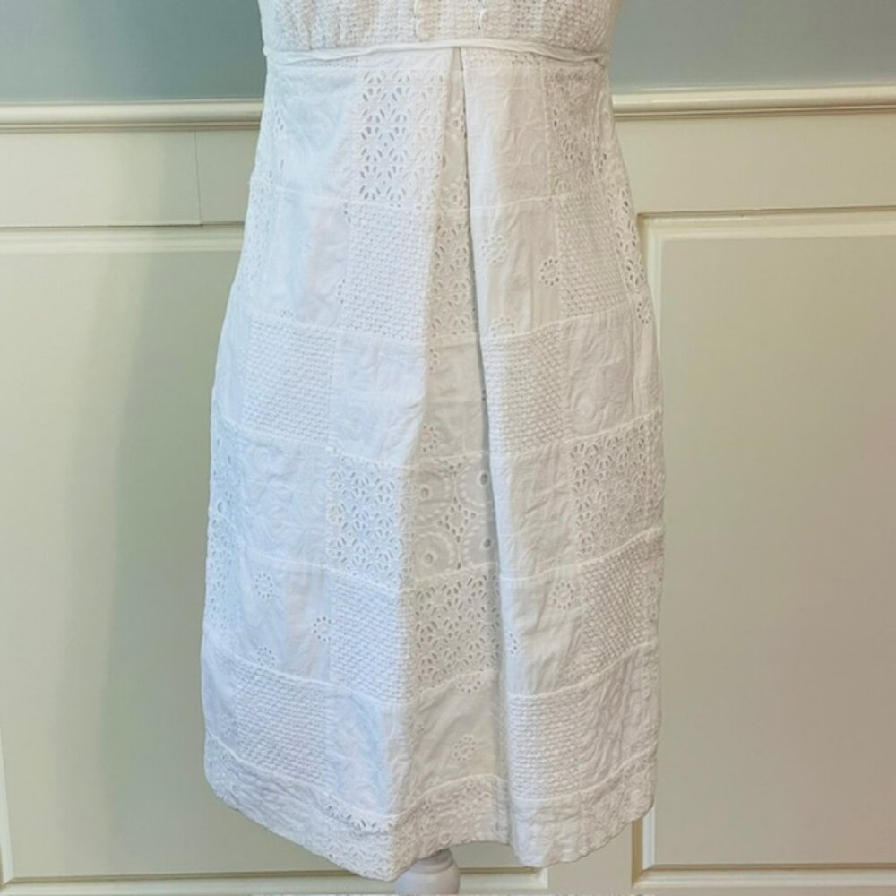 Lilly Pulitzer White Eyelet Patchwork Shift Sundr… - image 3